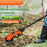 W01 235RPM Cordless Cultivator Lithium-Electric Tiller with 2 Extension Poles Handheld Electric Hoe for Home Gardening, with 2 Batteries - 2