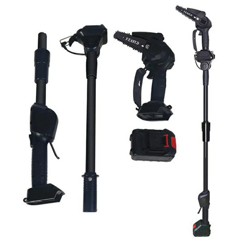F.EASY.D High Branch Handheld Mini Electric Chainsaw Cordless Lithium-Ion Saw One-Handed with Removable Telescopic Pole for Orchard High Branch Pruning - 1