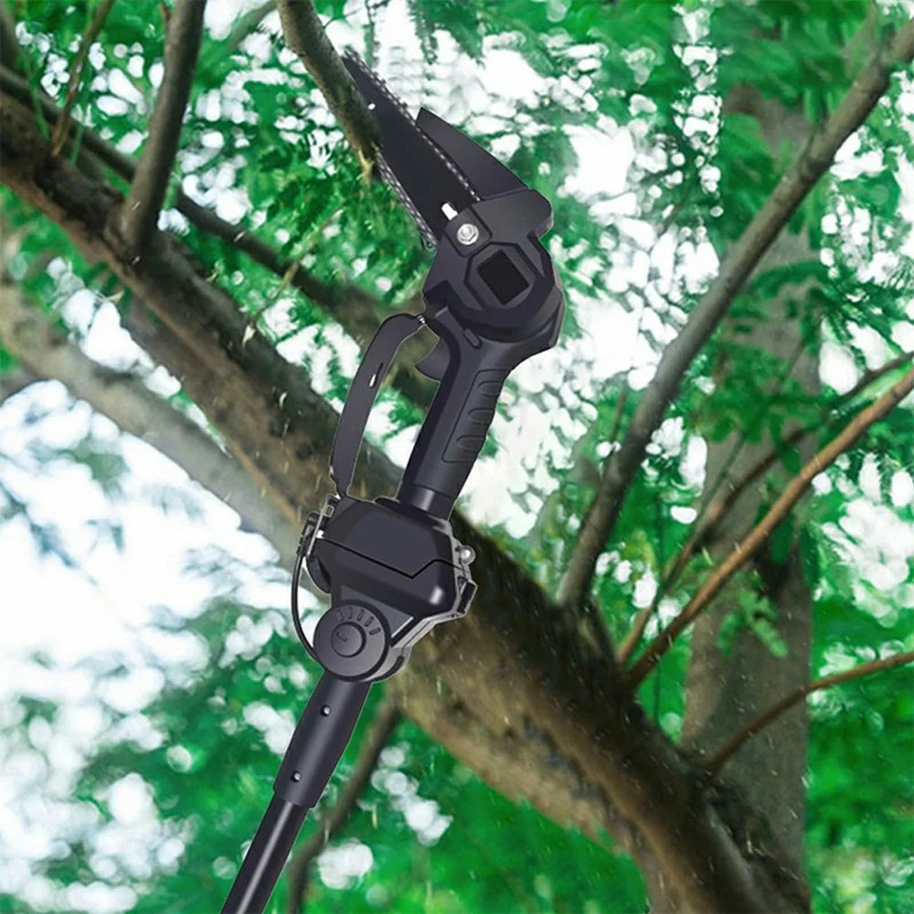 F.EASY.D High Branch Handheld Mini Electric Chainsaw Cordless Lithium-Ion Saw One-Handed with Removable Telescopic Pole for Orchard High Branch Pruning - 7