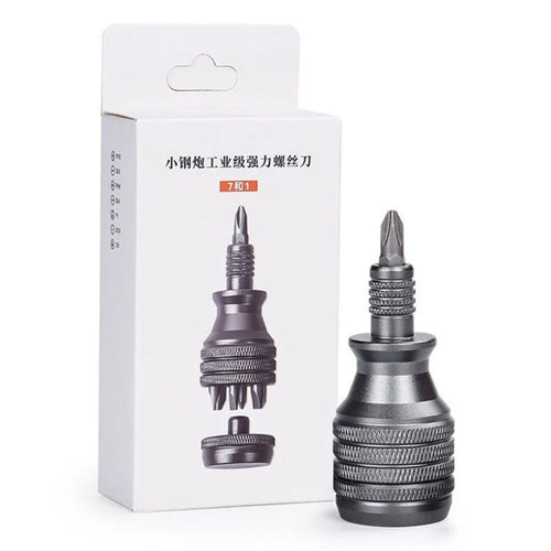 7 in 1 Aluminum Alloy Screwdriver Set Multifunctional Repair Tool Kit with 7 Bits for Home Appliance  /  Electronics  /  Furniture - 1