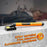 Soldering Iron Kit with 3 Interchangeable Tips Portable Wireless USB Rechargeable Digital Display Soldering Iron - Orange - 3