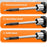 Soldering Iron Kit with 3 Interchangeable Tips Portable Wireless USB Rechargeable Digital Display Soldering Iron - Orange - 7