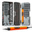 47 in 1 Electric Screwdriver Set Digital Display USB Rechargeable PC Phone Repair Tool Kit - Orange - 1