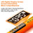 47 in 1 Electric Screwdriver Set Digital Display USB Rechargeable PC Phone Repair Tool Kit - Orange - 7