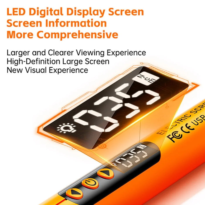 47 in 1 Electric Screwdriver Set Digital Display USB Rechargeable PC Phone Repair Tool Kit - Orange - 7