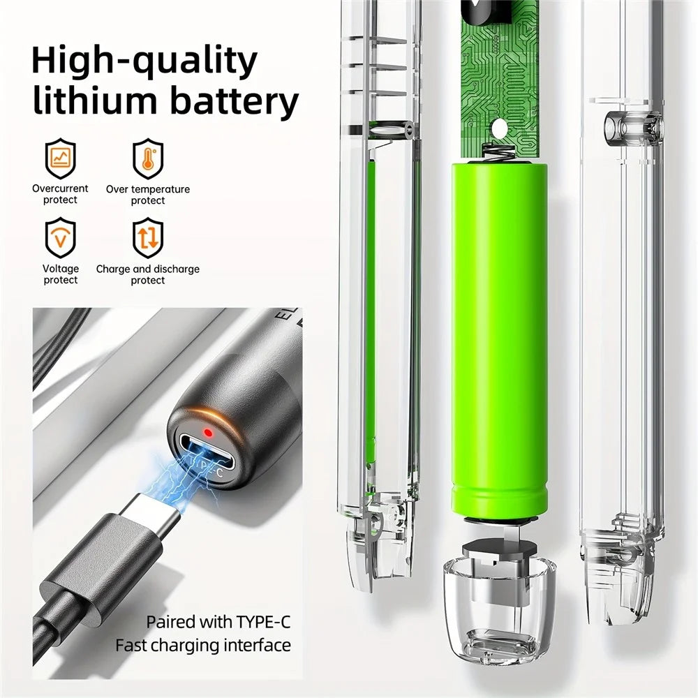 88Pcs / Set Rechargeable Precision Electric Screwdriver with Magnetic Bits Kit for Mobile Phone PCB Watch Repair Tool - Grey - 6