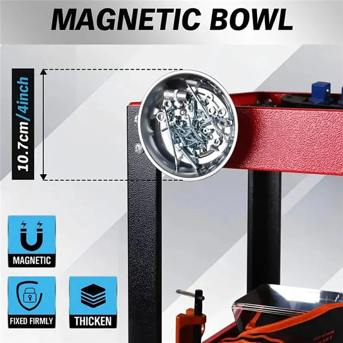 118Pcs Magnetic Screwdriver Set with Magnetizer Demagnetizer Tool Kit for Electronics Repair - Red - 5