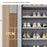 6-Tier Shoe Rack Non-Woven Fabric Dustproof Storage Cabinet with Roll Up Zipper Door Side Pocket, 80x30x96cm - Black - 3