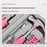 13Pcs Household Tool Kit with Hammer Screwdriver Pliers Tape Measure Hex Wrench Set for Home Repair - Pink - 3