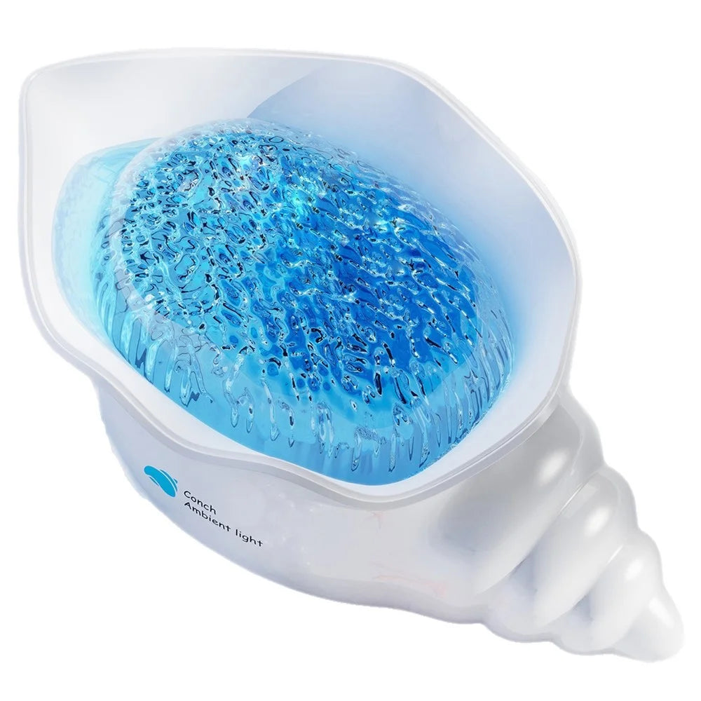 Y-10 Conch Star Projector Night Light 2000mAh Dynamic Water Ripple Projection Lamp with Built-in White Noise for Bedroom - 1