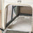 61x33cm Pet Rolling Luggage Carrier with Side Feeding Window Large Capacity Travel Trolley Bag for Cat Dog - Green - 7
