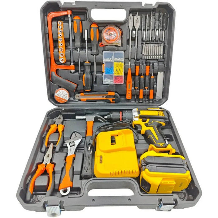 3 in 1 21V Cordless Drill Set 300W Power Tool Kit Electric Screwdriver Hand Tool for Home DIY - 1