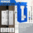 Adjustable Door Hinge Mortise Template Kit Wood Router Locator for 3-5 Inch Hinges Installation - Blue - 6