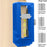 Adjustable Door Hinge Mortise Template Kit Wood Router Locator for 3-5 Inch Hinges Installation - Blue - 7