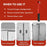 4 in 1 Door Hinge Gap Adjustment Tool 14-25mm Socket Wrench Set for Home Door Repair - 5