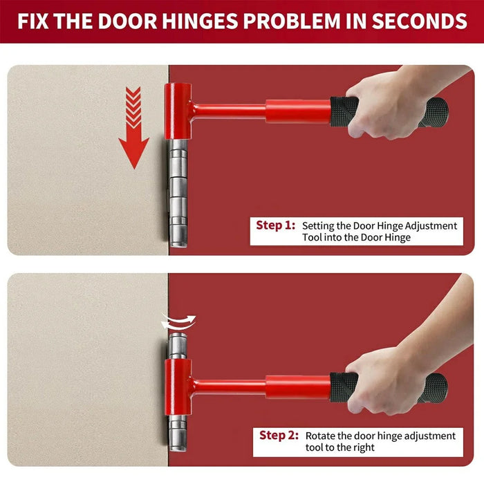 4 in 1 Door Hinge Gap Adjustment Tool 14-25mm Socket Wrench Set for Home Door Repair - 6