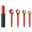 4 in 1 Hinge Gap Adjustment Tool 14-25mm Steel Door Hinge Repair Wrench for Home - Red - 1