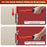 4 in 1 Door Hinge Gap Adjustment Tool with Canvas Bag , 14-25mm Hinge Alignment Wrench with Threaded Handle - Red - 6