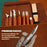 29Pcs Wood Carving Tool Kit Hand Carving Knife Set with PU Leather Roll-up Bag - 3