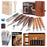 24Pcs Wood Carving Kit Whittling Tool Set with PU Leather Roll-up Bag for Beginners - 1