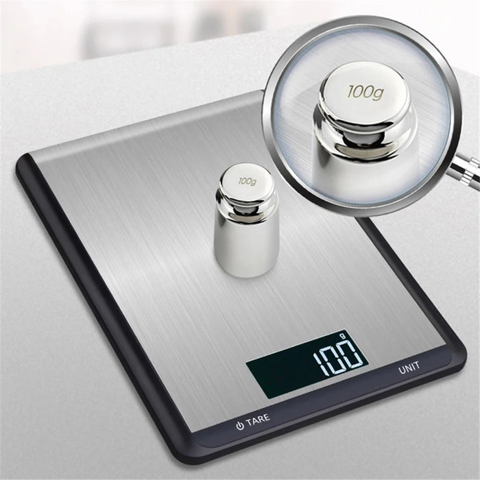 10kg/1g Stainless Steel Electronic Scale Kitchen Precision Digital Food Scale with LCD Display - 3