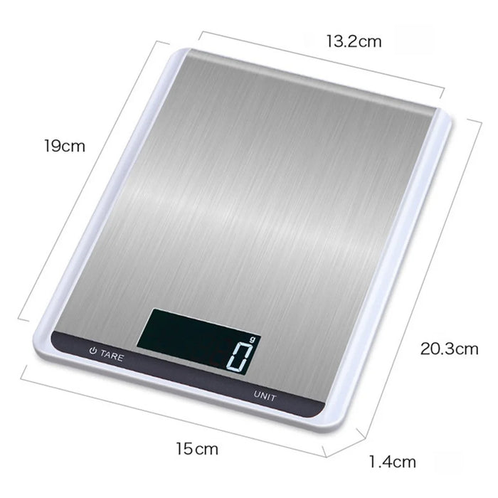 10kg/1g Stainless Steel Electronic Scale Kitchen Precision Digital Food Scale with LCD Display - 4