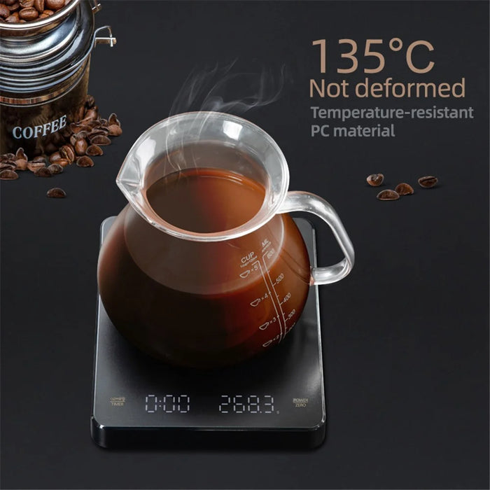 3kg / 0.1g High Precision LCD Digital Scale Timer Electronic Weight Scale for Baking Tea Coffee (without Battery) - 3