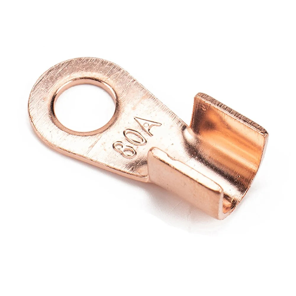 A2965 185Pcs Open Barrel Terminals Set 5A / 10A / 20A / 30A / 40A / 50A / 60A / 100A Wire Crimp Cable Lugs Copper Terminal Connectors with Storage Box - 4