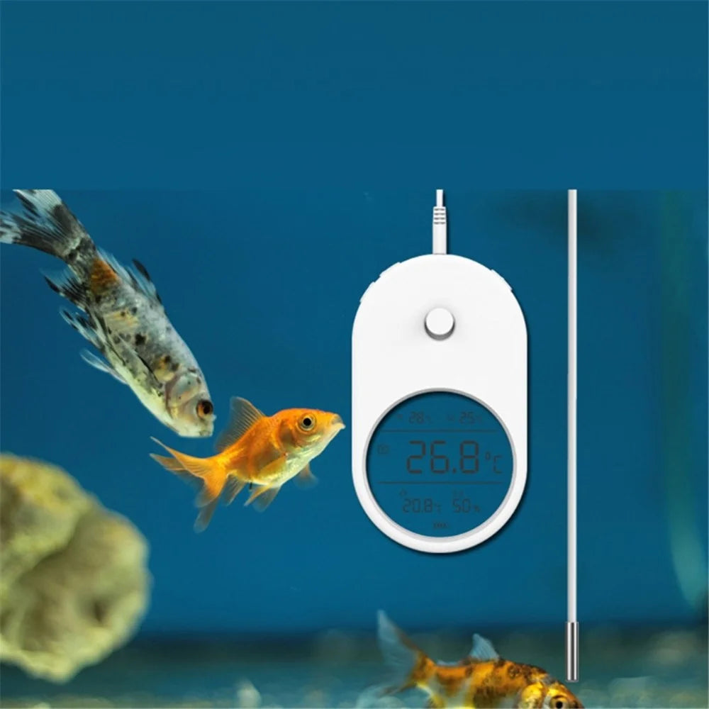 T1 3-in-1 Fish Tank Water Thermometer Digital LCD Display Aquarium Temperature Meter - 3
