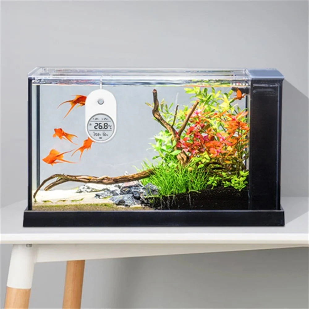 T1 3-in-1 Fish Tank Water Thermometer Digital LCD Display Aquarium Temperature Meter - 6