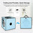 FUNADD FA2001 600D Nylon Pet Drying Box Dog Cat Hair Blowing Dry Box with Clear PVC Window - Blue - 5