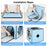 FUNADD FA2001 600D Nylon Pet Drying Box Dog Cat Hair Blowing Dry Box with Clear PVC Window - Blue - 6