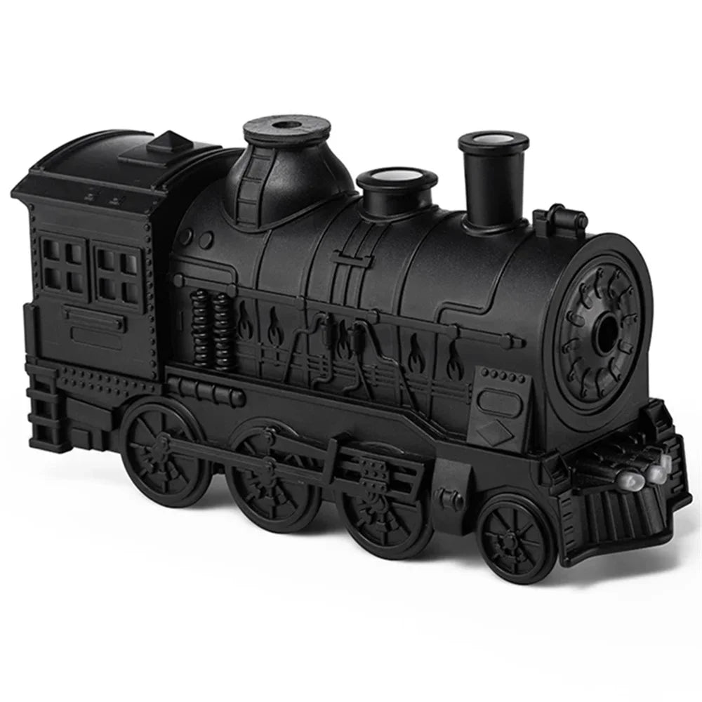 Mini Steam Train Essential Oil Diffuser LED Light Air Humidifier with Remote Control - EU Plug - 1