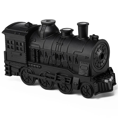 Mini Steam Train Essential Oil Diffuser LED Light Air Humidifier with Remote Control - EU Plug - 1