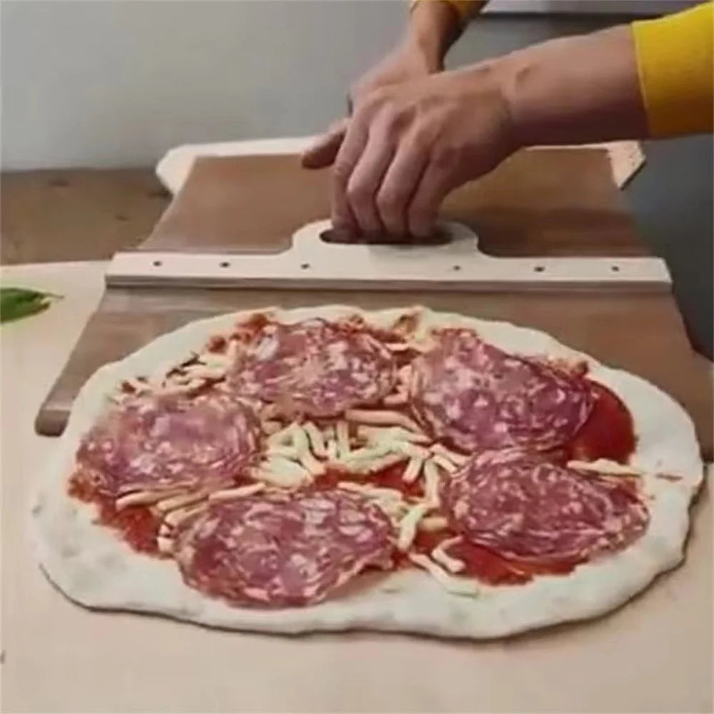 Sliding Pizza Peel Shovel Wooden Non-Stick Pizza Slide Spatula Baking Tool (BPA-Free, No FDA Certificate) - 6