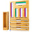9 in 1 Kitchen Plastic Wrap Cutting Box Food Storage Bags Bamboo Dispenser Box - 1
