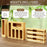 9 in 1 Kitchen Plastic Wrap Cutting Box Food Storage Bags Bamboo Dispenser Box - 3