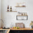 3Pcs / Set Wall-Mounted Storage Rack Iron Wire Basket Wooden Rack Kitchen Spice Potted Plants Shelf - 3