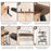 Wall Mounted Suspended Partition Wooden Board Iron Wire Basket Bathroom Living Room Storage Rack - Black - 5