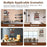 Wall Mounted Suspended Partition Wooden Board Iron Wire Basket Bathroom Living Room Storage Rack - Black - 6