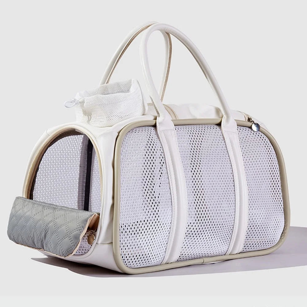 FHH-010 Mesh Breathable Cat Carrier Bag Pet Gift Travel Portable Large Capacity Tote Bag - 4
