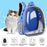 Oxford Cloth Cat Carrier Backpack Transparent Pet Backpack with 9 Vent Holes Breathable Double Shoulder Bag - Royal Blue - 2