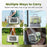 Breathable Mesh Portable Cat Backpack Expandable Large Space Pet Airline Soft Carrier with Top Opening - 4