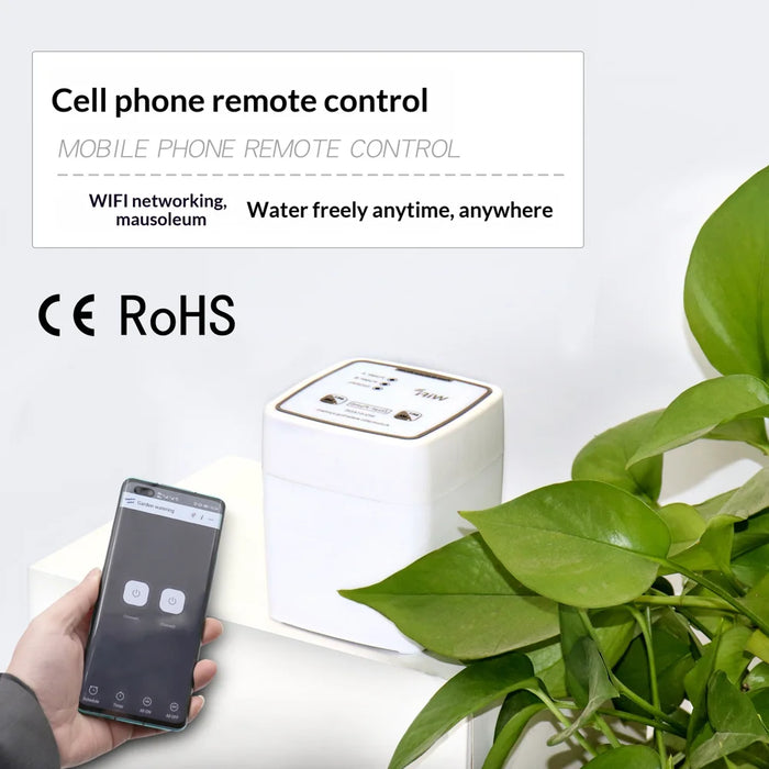 WD-01ADE WiFi Smart Dual Pump Automatic Plant Watering System Remote Control 15-Pot Irrigation Device - White - 4