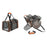 Portable Foldable Pet Carrier Handbag Expandable Breathable Cat Dog Travel Bag with Shoulder Strap - Orange Gray - 1