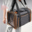 Portable Foldable Pet Carrier Handbag Expandable Breathable Cat Dog Travel Bag with Shoulder Strap - Orange Gray - 3