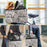 FULED Pet Bicycle Rear Seat Bag Waterproof Detachable Shoulder Carrier for Cycling Travel - Gray Camo - 2