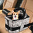 FULED Pet Bicycle Rear Seat Bag Waterproof Detachable Shoulder Carrier for Cycling Travel - Gray Camo - 5