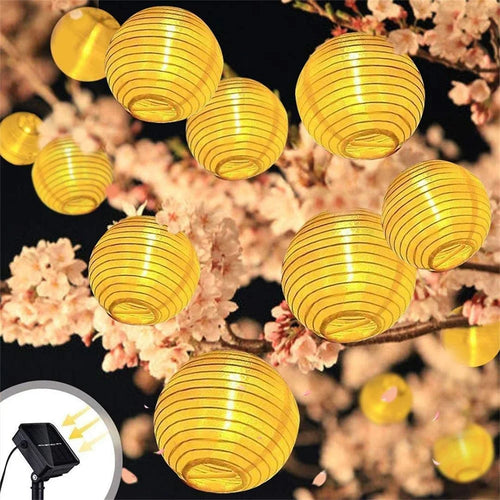 3.5m 10LED String Lights Lantern Solar Lamp Fairy Light Garden Outdoor Decoration for Festival Party - 1