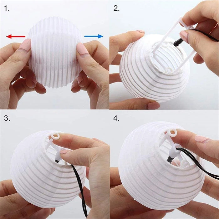 5m 20LED Solar Lantern Lamp IP65 Waterproof Decorative Hanging Light Strip for Outdoor Yard Festival - 6
